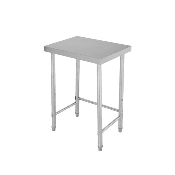 Stainless Steel Work Table, Heavy Duty Commercial Food Prep Table, Portable Kitchen Utility Workstation for Restaurant, Hotel, Laundry, Garage, Indoor, Outdoor, BBQ