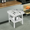 thumbnail image 1 of Stainless Steel Work Table, Restaurant Grade Backsplash Table, 440 lbs Capacity Garage Bench, 1 of 16