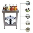 thumbnail image 1 of Stainless Steel Work Table with Undershelf 2 Layers Kitchen Anti-Slip Work Table, 1 of 12