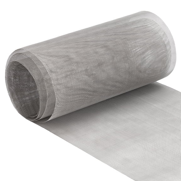 Stainless Steel Woven Wire Mesh Window Screen Mesh Fine Filter Screen Sheet Stainless Steel Color 2000x288x0.6mm