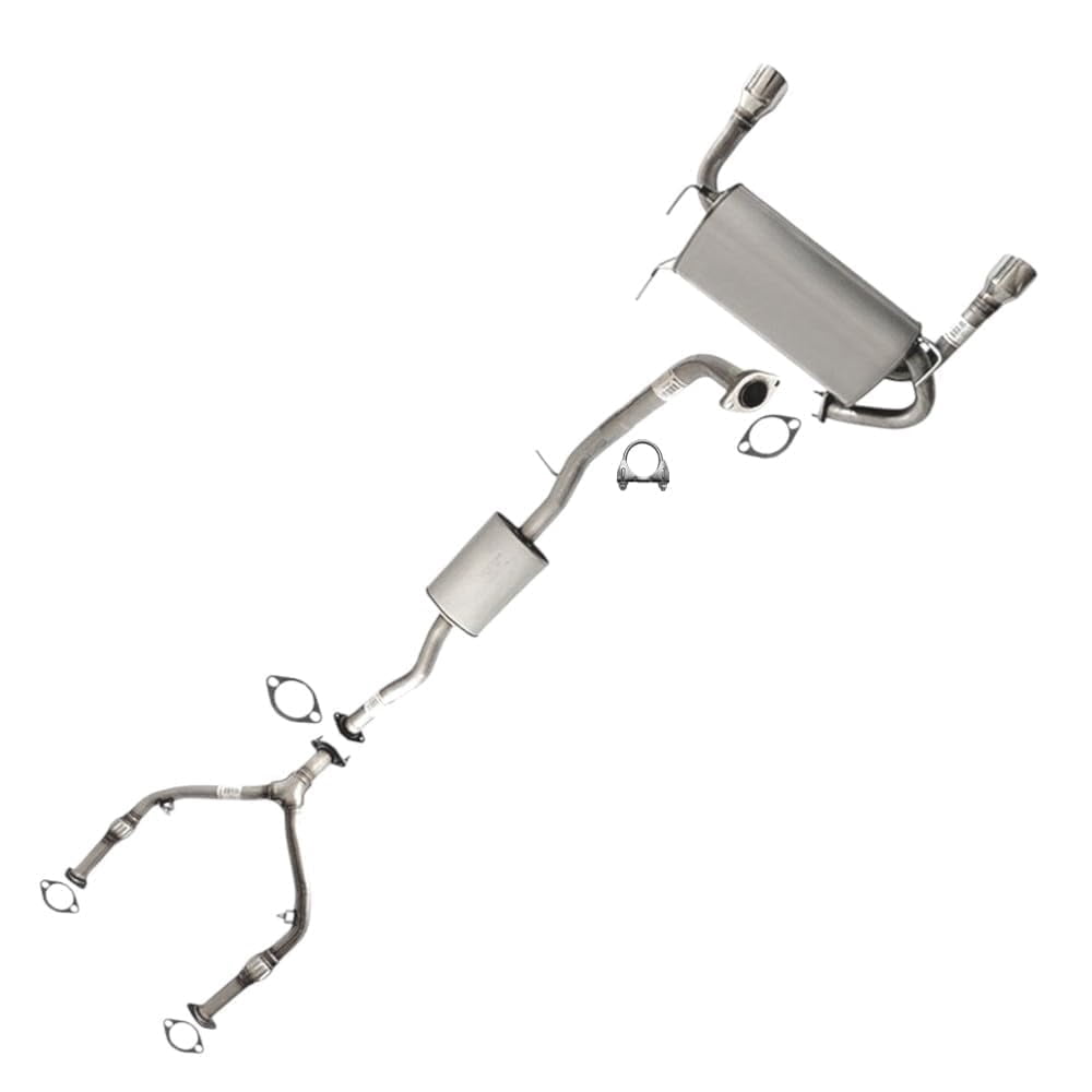 Northeastern Exhaust Y-Pipe, Resonator & Muffler Fits 2003-2008 Infiniti FX35 3.5L SUV - Direct Fit | Stainless Steel