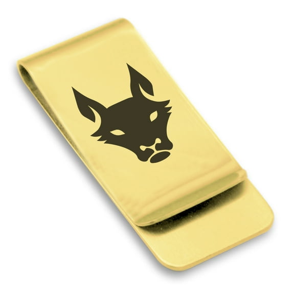 Stainless Steel Year of the Dog Zodiac Classic Slim Money Clip Credit Card Holder