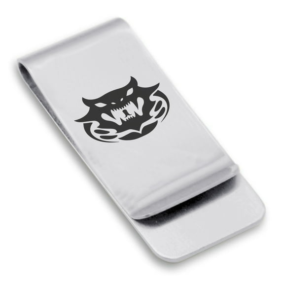 Stainless Steel Year of the Snake Zodiac Classic Slim Money Clip Credit Card Holder