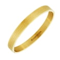 thumbnail image 1 of Stainless Steel Yellow Gold-Tone Classic Oval Lord's Prayer Italian Italy Bangle Bracelet, 1 of 3