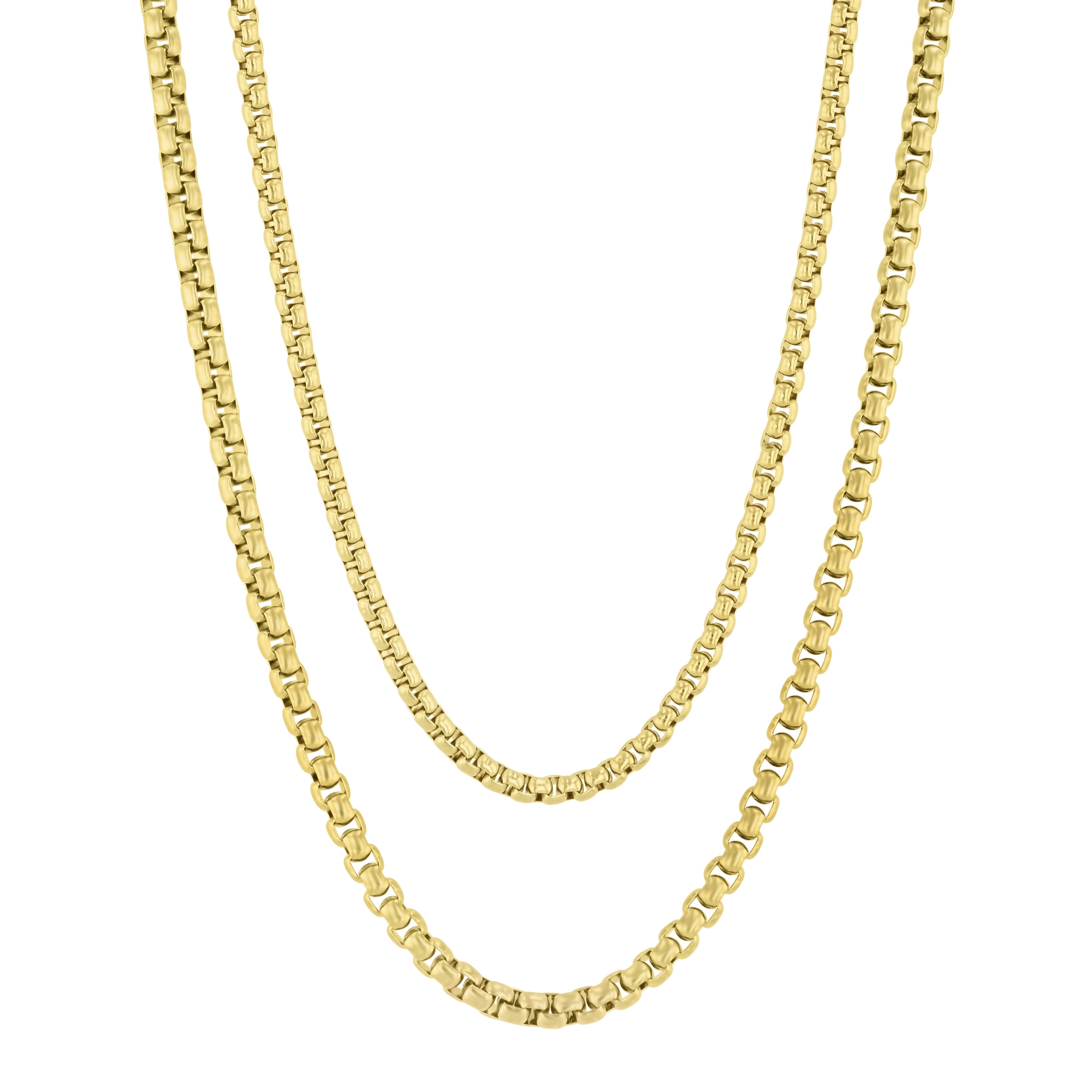 Stainless Steel Yellow IP Chain Set - Believe by Brilliance