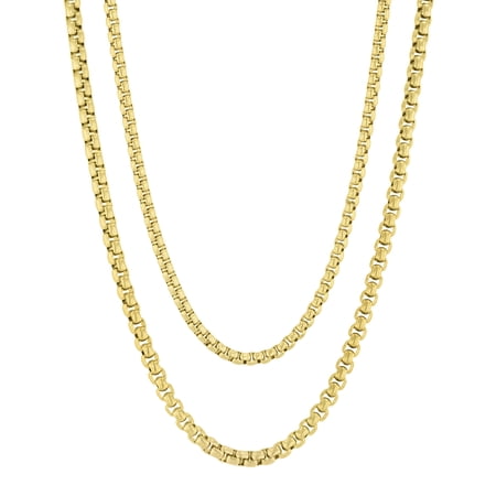 Stainless Steel Yellow IP Chain Set - Believe by Brilliance