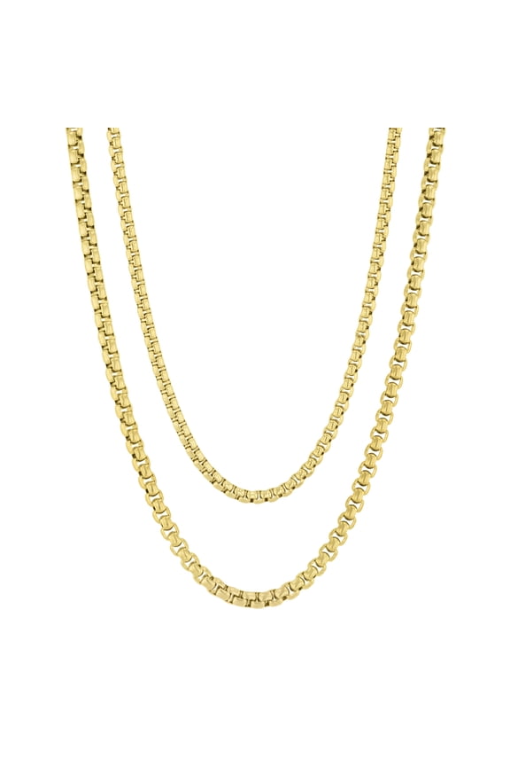 Stainless Steel Yellow IP Chain Set - Believe by Brilliance