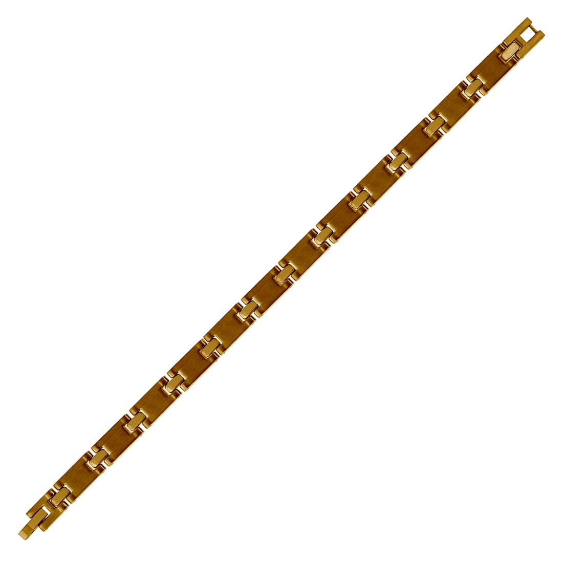 Stainless Steel Yellow-tone Mens Fashion Link Bracelet Link Bracelet for Men