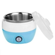 Stainless Steel Yogurt Maker 1L - Automatic Electric Yoghurt DIY Machine with Precise Heating - Home Use Yogurt Factory with 1 Stainless Steel Jars 220V