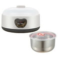 thumbnail image 1 of Stainless Steel Yogurt Maker Machine for Homemade DIY Yogurt, 1.2L Capacity, 110V Electric Yogurt Maker with Creamy Texture, Healthy & Hygienic Yogurt Maker for Family Use, 1 of 2