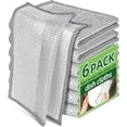 thumbnail image 1 of Stainless Steel  and Cleaning Rags - Non Scratch Wire Dishcloth for Washing Dishes, Steel   and Dish Towels for Kitchen (6PCS), 1 of 7