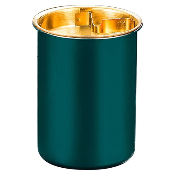 Stainless Steel ashtray Commercial Windproof Gold with Cover Shatterproof Easy to Clean