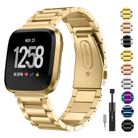 Stainless Steel band for Fitbit Versa/Lite/Versa2 Smart watch replacment band 316L Metal Belt Bracelet strap Fitbit Versa 2 band