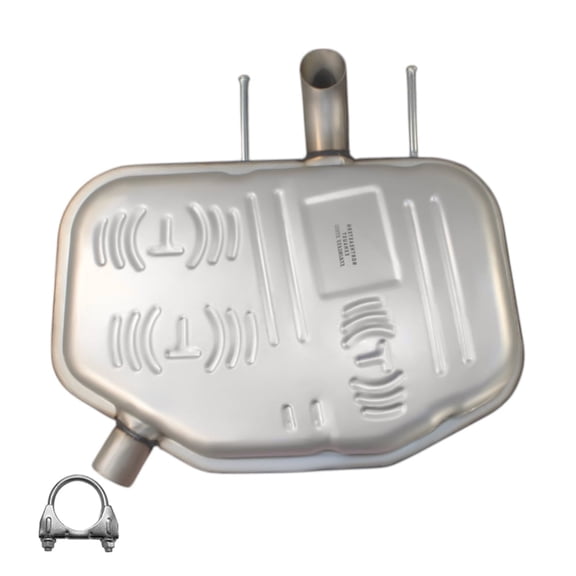 Northeastern Exhaust | Stainless Steel Driver Side Rear Muffler Fits 2013–2015 Chevy Malibu 2.5L Sedan – Direct Fit | Free Clamp Included