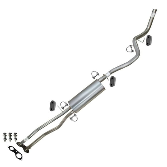 Stainless Steel Cat Back Exhaust System Fits 1996–1999 Chevrolet C1500, 1996–1998 Chevrolet C2500, 1996–1999 GMC K1500 5.7L - Direct Fit