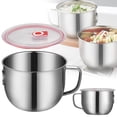 thumbnail image 1 of Stainless Steel instant Noodle Bowl with Lid,Stainless Noodle Bowl with Lid Set Leak Proof Soup Snack Bowls Storage Container Lunch Box, 1 of 9