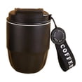 thumbnail image 1 of Stainless Steel insulated Travel Coffee Mug | 11 Ounce Black Portable Reusable Coffee Tumbler with Lid for Car office Travel, 1 of 5