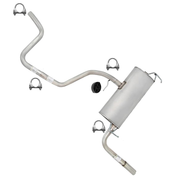 Northeastern Exhaust Intermediate Pipe, Muffler & Tail Pipe Exhaust System Kit Fits 2008-2009 Saturn Aura 2.4L Sedan - Direct Fit | Stainless Steel | Includes Clamps and Hanger