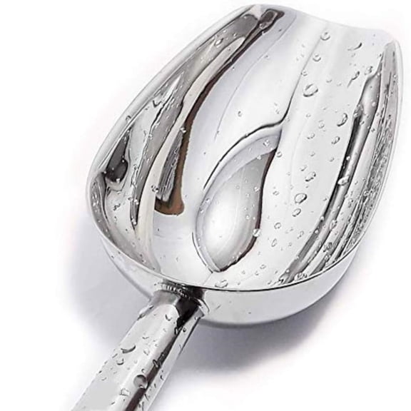 Stainless Steel large Ice Scoop 11.3 inch, Feed Candy Popcorn Sugar Utility Scoop Easy Storage - 18 Oz