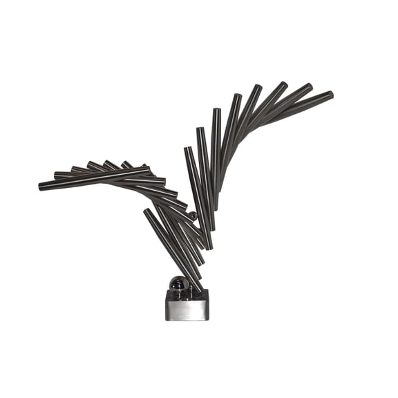 Stainless Steel modern art Table Top decoration - Size: 34"L x 7"W x 23"H.