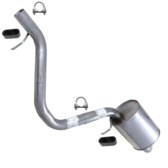 Northeastern Exhaust Rear Muffler Fits 2002-2009 Chevy Trailblazer & GMC Envoy & Buick Rainier & Isuzu Ascender 4.2L/5.3L - Direct Fit | Stainless Steel | Includes Clamps