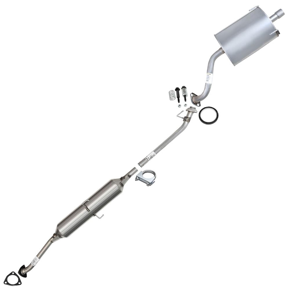 Northeastern Exhaust Resonator Muffler Exhaust Kit Fits 2005-2006 Honda CR-V 2.4L - Direct Fit | Stainless Steel