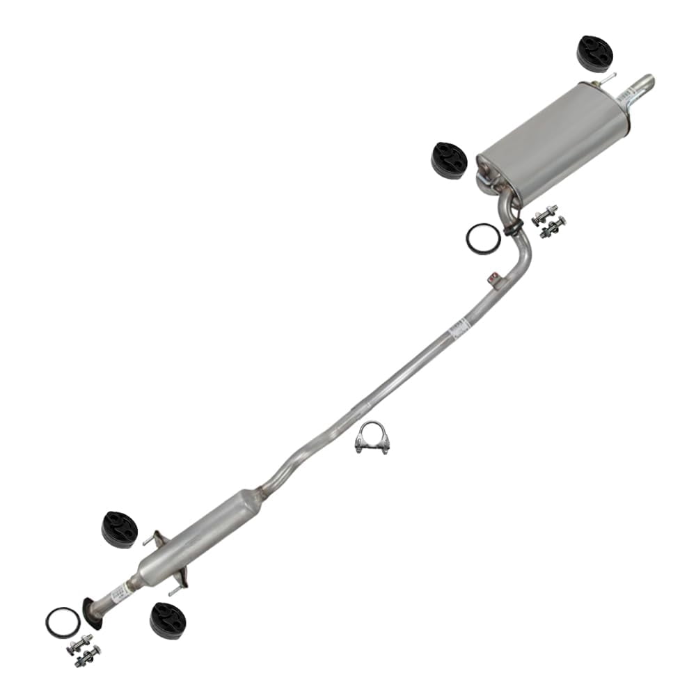 Northeastern Exhaust | Stainless Steel Exhaust Resonator & Muffler Kit Fits Toyota Camry 2002–2006 3.0L | Free Gaskets, Hangers, Clamp & Bolt Kit Included | Direct-Fit Replacement