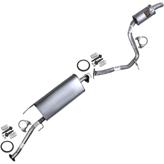 Northeastern Exhaust Stainless Steel Muffler & Resonator Assembly Exhaust System Kit Fits 20132018 Toyota RAV4 2.5L Direct Fit