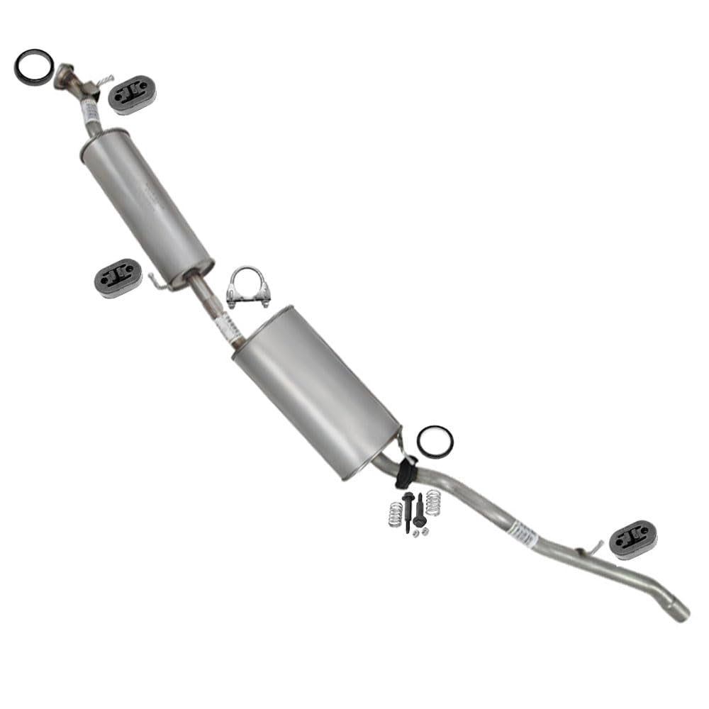 Northeastern Stainless Steel Exhaust Resonator Pipe For Honda CRV 2002-2004 2.4L - Complete Installation Kit Included