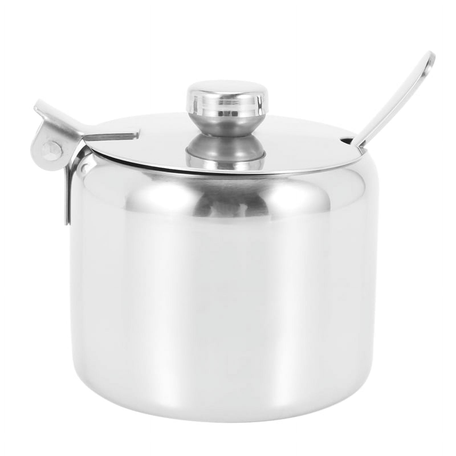 Stainless Steel with Lid and Spoon Seasoning Jar Seasoning Jar