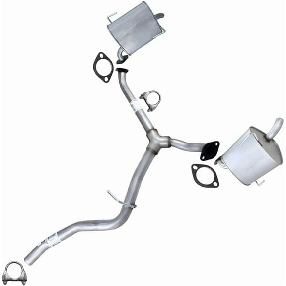 Northeastern Exhaust Stainless Steel Y-Pipe & Pair of Mufflers for Wagon  Direct-Fit Design Fits 20102015 Subaru Outback 3.6L | Free Hardware Included | Durable, Rust-Resistant Design