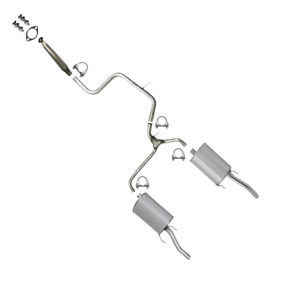 Northeastern Exhaust Resonator, Y-Pipe & Pair of Muffler Fits 2006-2011 Chevrolet Impala 3.9L & 2006-2009 Chevrolet Impala 5.3L - Direct Fit | System Kit