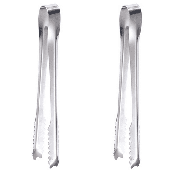 Stainless SteelIce Tongs for Ice Bucket Ice Cube Serving Tongs with Teeth