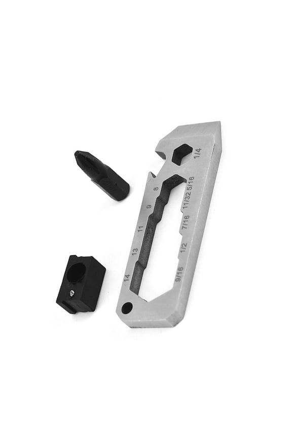 Stainless Steels Crowbars Nails Pullers Keychains Tool Small Wrenches Outdoor Camping Tool Ruler for Prying, Demolitions