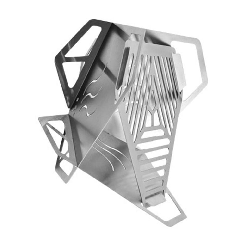Stainless Steels Folding Fire Pit for BBQ Picnics Patios, Foldable Fire Pit Grill, Foldable Camping Grill Campfire Grill