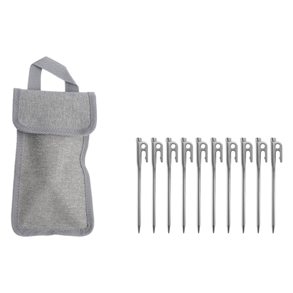 Stainless Steels Tent Stake Heavy Duty Tent Peg Canopies Stake Campings Peg for Campings, Backpacking, Gardening