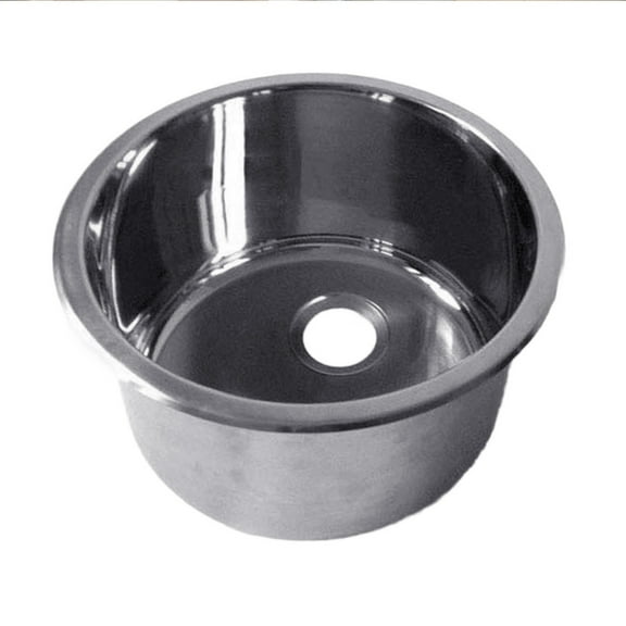 Stainless Steels Round Kitchen Sinks Bathroom Hand Wash Basin Sink Single Bowl Dish Washing Sink Dishwashing Pool