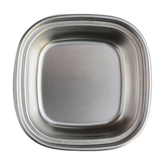 Stainless Steels Seasoning Dish Dipping Bowl Soys Sauce Dish Condiment Tray Square Barbecue Snacks Plate Kitchen Tableware