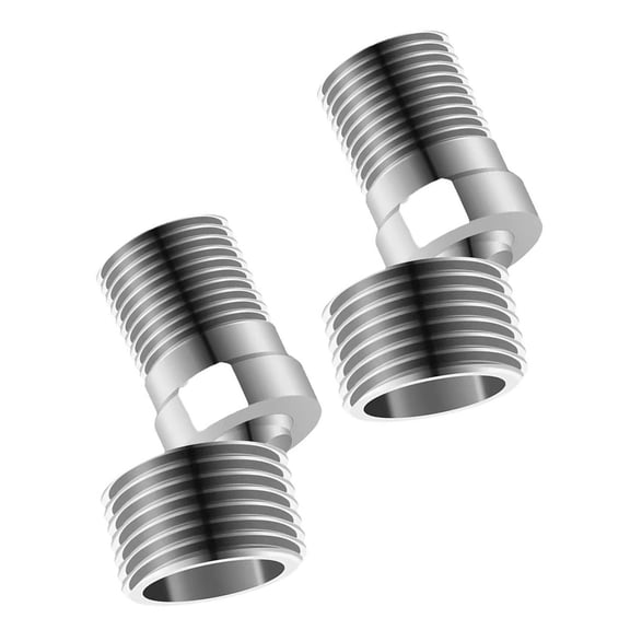 Stainless Steels Shower Tap Adapter Shower Arm Extension Curved Feet 360 Degree Adjustable Angled Bents Base Enduring