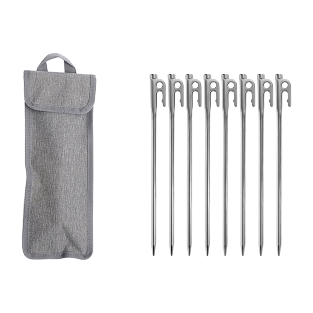 Stainless Steels Tent Stake Heavy Duty Tent Peg Canopies Stake Campings Peg for Campings, Backpacking, Gardening