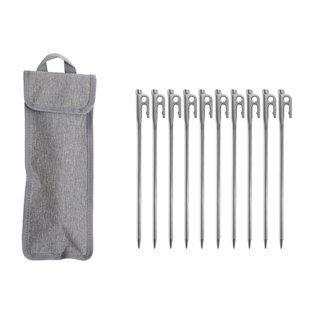 Stainless Steels Tent Stake Heavy Duty Tent Peg Canopies Stake Campings Peg for Campings, Backpacking, Gardening