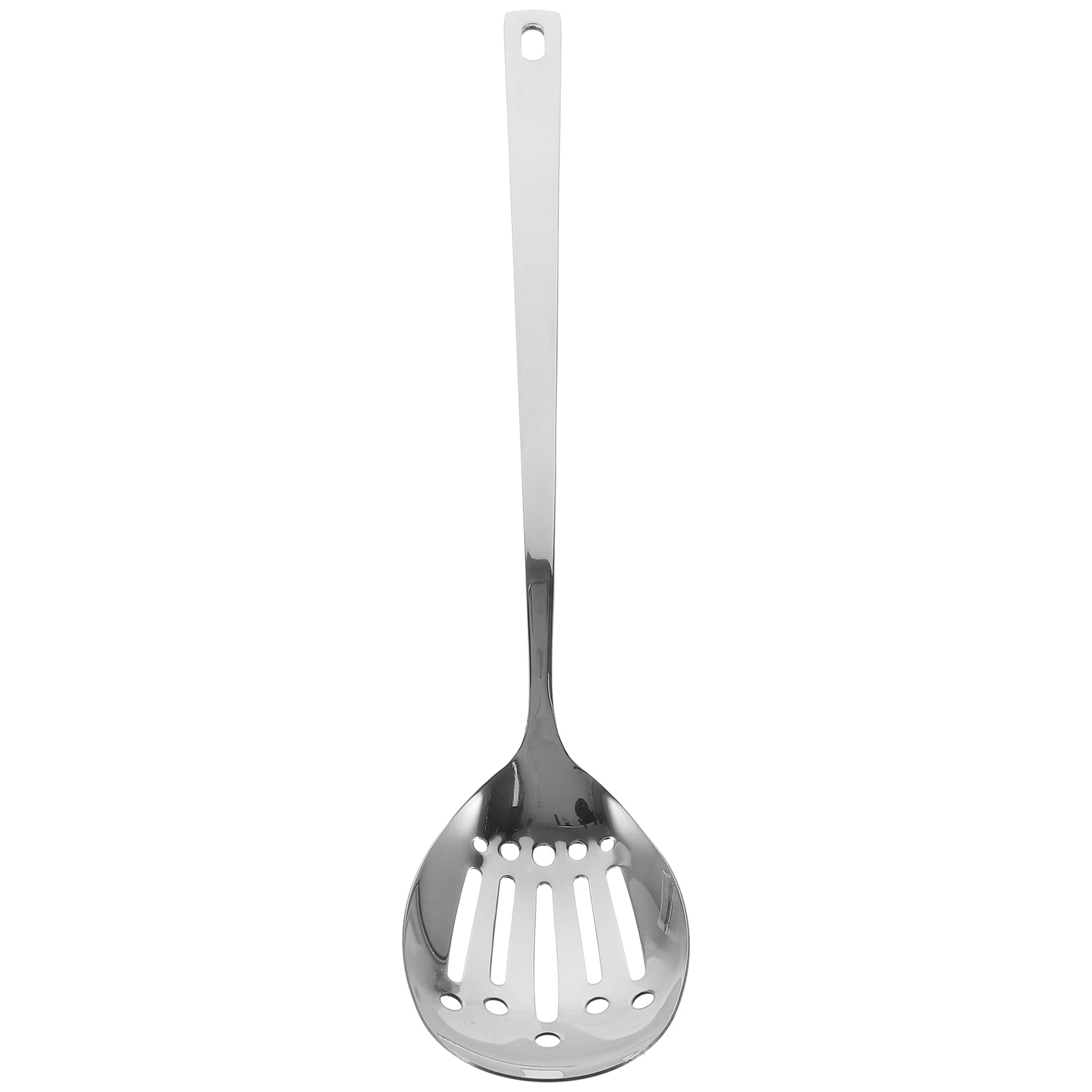 Stainless Strainer Skimmer Ladle Set of 2 Thicken Steel Kitchen Bucket with Handle Scoop Soup Spoon Large Perforated Stir Colander
