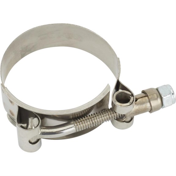 Stainless T-Bolt Clamp, 1-15/16 Inch Minimum Clamping Diameter