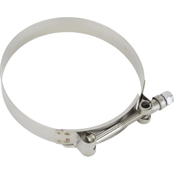 Stainless T-Bolt Clamp, 4-1/4 Inch Minimum Clamping Diameter