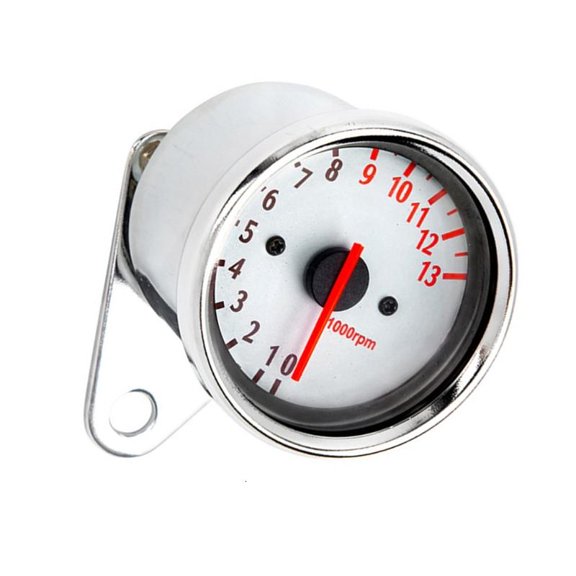 Stainless Tacho Gauge with Backlit Motorcycle Tachometer Motorbike Accessory