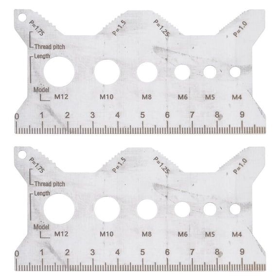 Stainless Thread Pitches Gauge For Accurate Screw Diameter & Length Measurements