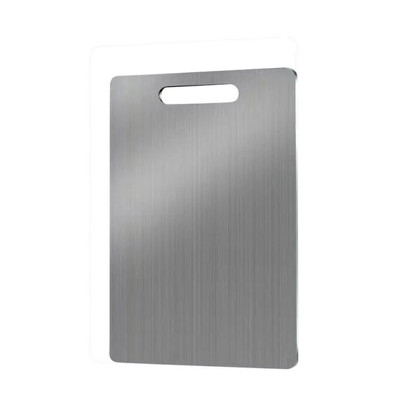 Stainless Titan Carve Cutting Board Pure Titanium Cutting Board Non Stick Chopping Board, Non Slip Dishwasher Safe Double-Sided Food Grade Meat Cutting Board