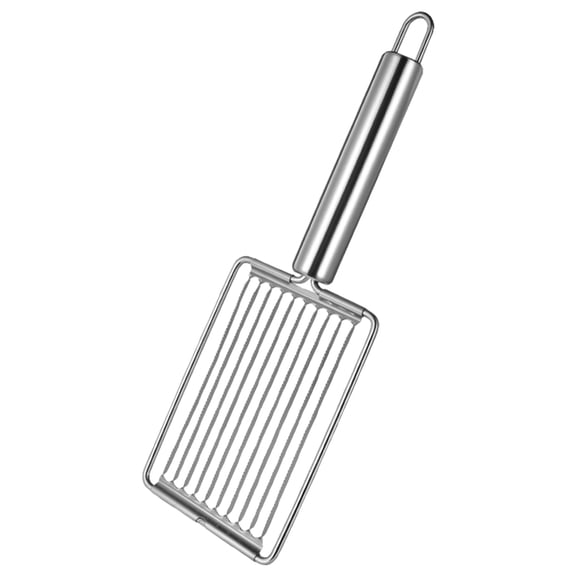 Stainless Tomato Slicer Fruits Cutter,Cheese Boiled Egg Ham Tomato Serrated Slicing Knife,Lunch Meat Slicer,Stainless Cutter with Handle,Food Slicer,Kitchen Slicer,Non-Slip Grip,Easy to Use,1 Pack