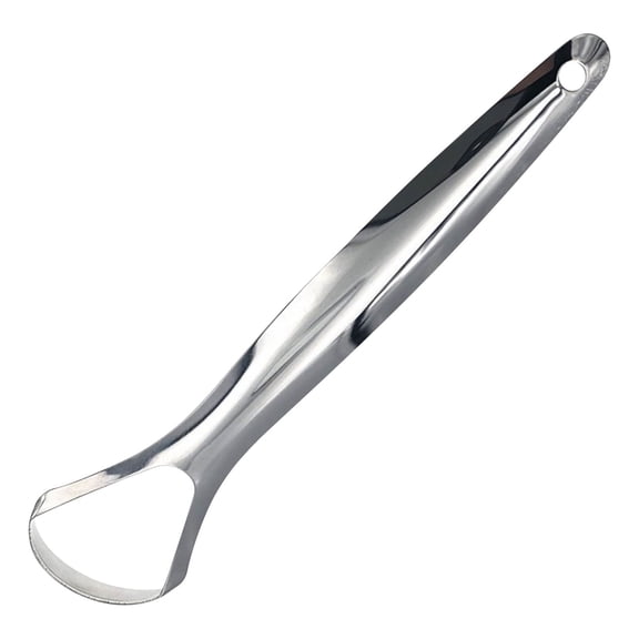 Stainless Tongue Scraper for Daily Oral Hygiene Upgrade - Reusable Professional Cleaner To Refresh Breath,Silver 15*3.5cm