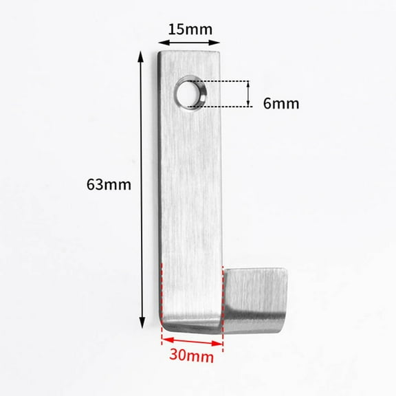 Stainless Steel Coat and Towel Hanger Wall Mounted Heavy Duty J Hooks for Efficient Organization in Small Areas